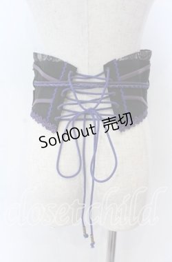 画像2: Ozz oneste / 朧藤コルセット  ブラック×ブルー×パープル O-25-11-07-009-OO-TO-IG-OS