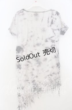 画像2: MIDAS / ドレープネックタイダイカットソー  ホワイト×グレー系 O-25-11-07-111-PU-TS-IG-OS