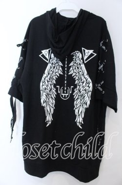 画像2: NieR Clothing / LACE-UP ZIP　パーカー  ブラック O-25-11-07-114-PU-TO-IG-OS