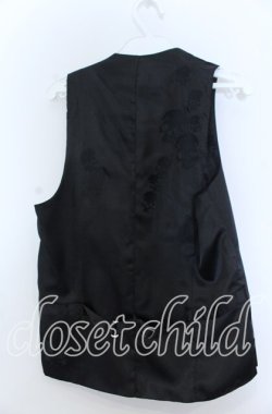 画像2: MIDAS / スカル刺繍ベスト 44 ブラック O-25-11-07-118-PU-TO-IG-OS