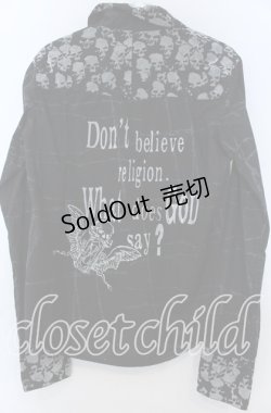 画像2: h.ANARCHY / スカルフロッキー切替ブラウス  ブラック O-25-11-07-120-HN-BL-IG-OS