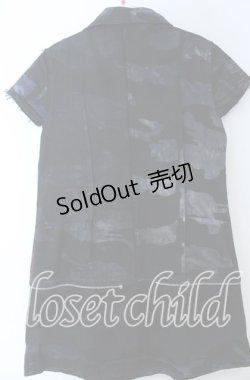 画像2: h.ANARCHY / ウエスタンノースリーブシャツワンピース  ブルー×ブラック系 O-25-11-07-121-HN-OP-IG-OS