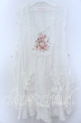 PINK HOUSE / 桜Teddy刺繍使いローンタブリエ  シロ O-25-11-07-122-LO-TO-IG-OS