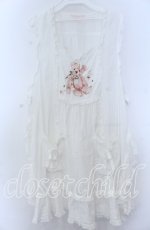 画像1: PINK HOUSE / 桜Teddy刺繍使いローンタブリエ  シロ O-25-11-07-122-LO-TO-IG-OS (1)