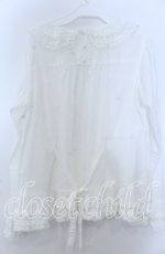 画像2: PINK HOUSE / フリル襟使いブラウス  シロ O-25-11-07-123-LO-BL-IG-ZI (2)