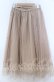画像2: Fi.n.t / レース使いチュールプリーツスカート  ベージュ O-25-11-07-128-CA-SK-IG-OS (2)