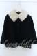 画像1: Jane Marple / Lamb melton fur collar cape coat　コート M クロ O-25-11-07-137-JM-CO-OW-OS (1)
