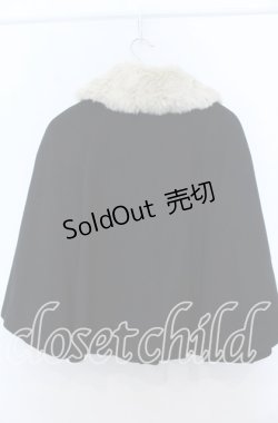 画像2: Jane Marple / Lamb melton fur collar cape coat　コート M クロ O-25-11-07-137-JM-CO-OW-OS