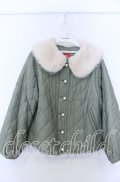 yukiemon / おばあちゃまキルトブルゾン M グリーン O-25-11-07-138-LO-CO-OW-OS