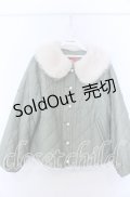 yukiemon / おばあちゃまキルトブルゾン M グリーン O-25-11-07-138-LO-CO-OW-ZT1110L