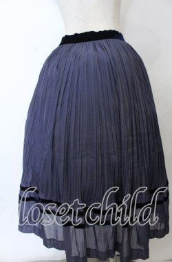 画像2: Jane Marple Dans Le Salon / Bright organdy random pleats skirt　スカート M ネイビー O-25-11-07-140-JM-SK-OW-OS