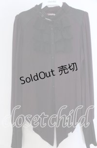 Qutie Frash / ベルト付きフリルブラウス  パープル O-25-11-07-143-QU-BL-OW-OS