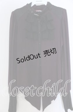 画像1: Qutie Frash / ベルト付きフリルブラウス  パープル O-25-11-07-143-QU-BL-OW-OS