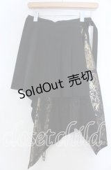 Qutie Frash / プレミアム金麗セット-KINREI-プリーツラップスカート  ブラック O-25-11-07-146-QU-SK-OW-OS