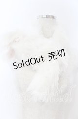 BABY,THE STARS SHINE BRIGHT / うさぎのミシェルちゃんマフラー  シロ×ピンクリボン O-25-11-07-147-BA-ZA-OW-OS