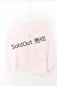 axes femme / マイメロディ/ニットケープ F ピンク O-25-11-07-156-AX-TO-OW-OS