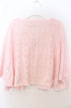 画像2: axes femme / マイメロディ/ニットケープ F ピンク O-25-11-07-156-AX-TO-OW-OS