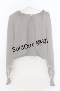 m petit by misako / リボンニットボレロ LL ブラウン O-25-11-07-160-LO-TO-OW-OS