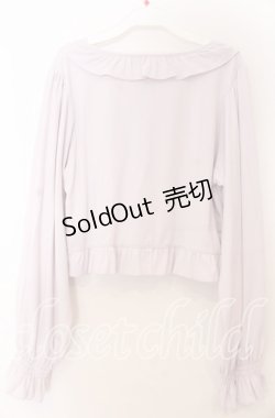 画像2: FCL / 星名桜子/フリルテレコカーディガン LL ラベンダー O-25-11-07-161-LO-TO-OW-OS