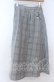 画像1: axes femme / 花刺繍チェック柄スカート  グレー O-25-11-07-015-AX-SK-IG-OS (1)