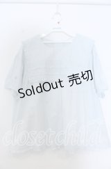 PINK HOUSE / スクエアカラーローンブラウス  サックス O-25-11-07-166-LO-BL-OW-OS