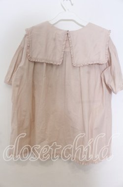 画像2: PINK HOUSE / スクエアカラーローンブラウス  ピンク O-25-11-07-167-LO-BL-OW-OS