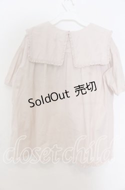 画像2: PINK HOUSE / スクエアカラーローンブラウス  ピンク O-25-11-07-167-LO-BL-OW-OS