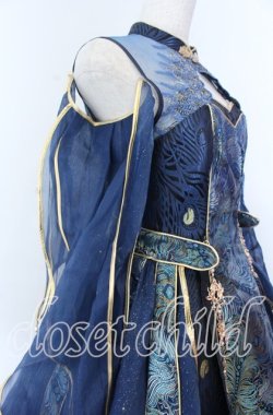 画像2: Epetice / Doirs Night 孔雀鱗ドレス M ブルー O-25-11-07-003-LO-OP-YM-OS