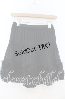 画像2: axes femme / ローズモチーフスカート  クロ O-25-11-07-017-AX-SK-IG-OS