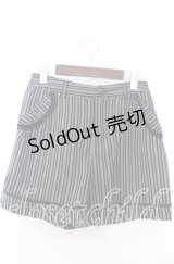 axes femme / レジメンタルショートパンツ  ネイビー O-25-11-07-018-AX-PA-IG-OS