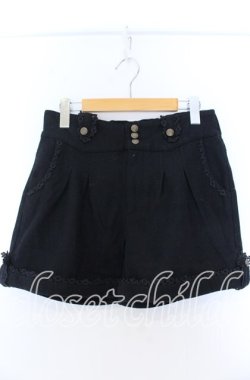 画像1: axes femme / ロールアップショートパンツ  クロ O-25-11-07-019-AX-PA-IG-OS