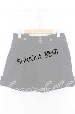 画像1: axes femme / ロールアップショートパンツ  クロ O-25-11-07-019-AX-PA-IG-OS