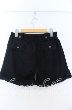 画像2: axes femme / ロールアップショートパンツ  クロ O-25-11-07-019-AX-PA-IG-OS