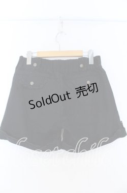 画像2: axes femme / ロールアップショートパンツ  クロ O-25-11-07-019-AX-PA-IG-OS