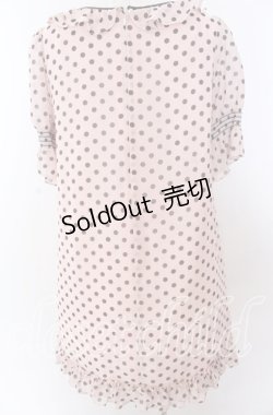 画像2: 【SALE】MILK / シャーリングドットdress  ピンク O-25-11-07-022-ML-OP-IG-ZT332