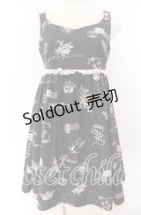 MILK / フレンチメールドレス  クロ×ピンク O-25-11-07-023-ML-OP-IG-OS