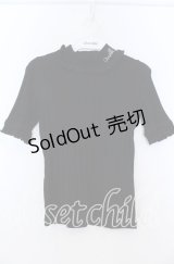 MILK / リブトップス  クロ O-25-11-07-028-ML-TO-IG-OS