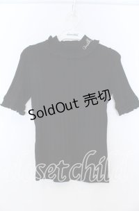 MILK / リブトップス  クロ O-25-11-07-028-ML-TO-IG-OS