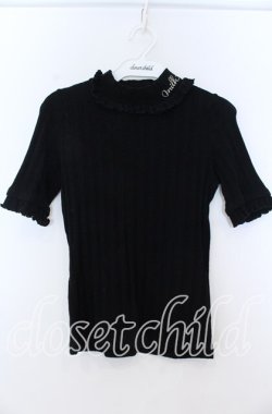 画像1: MILK / リブトップス  クロ O-25-11-07-028-ML-TO-IG-OS