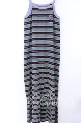 LAND by MILKBOY / SMILY MULTI-BORDER OP ワンピース  パープル系 マルチ O-25-11-07-031-MB-OP-IG-ZT330