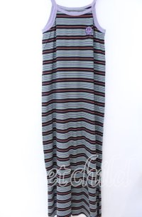 LAND by MILKBOY / SMILY MULTI-BORDER OP ワンピース  パープル系 マルチ O-25-11-07-031-MB-OP-IG-ZT330