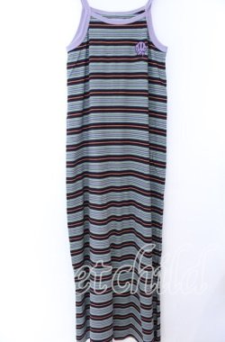 画像1: LAND by MILKBOY / SMILY MULTI-BORDER OP ワンピース  パープル系 マルチ O-25-11-07-031-MB-OP-IG-OS