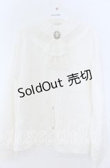 axes femme / カメオ×ジャボブローチ付ブラウス  アイボリー O-25-11-07-035-AX-BL-IG-OS