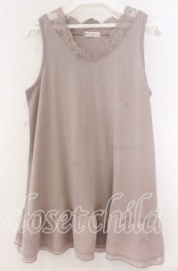 axes femme / タンクトップ M ベージュ O-25-11-07-036-AX-TO-IG-ZT359