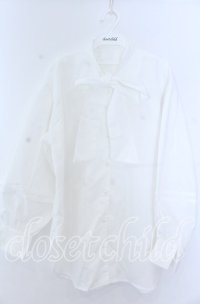 axes femme / ボリューム袖ボウタイブラウス  シロ O-25-11-07-039-AX-BL-IG-OS