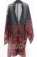 画像2: axes femme kawaii / 彼岸花柄シアー着物風羽織  クロ×アカ O-25-11-07-043-AX-TO-IG-OS (2)