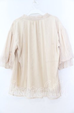 画像2: axes femme / スキッパーレースプルオーバー  アイボリー O-25-11-07-044-AX-TO-IG-OS