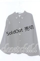 axes femme / ショルダージップビッグシャツ  クロ O-25-11-07-045-AX-BL-IG-OS