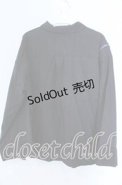 画像2: axes femme / ショルダージップビッグシャツ  クロ O-25-11-07-045-AX-BL-IG-OS