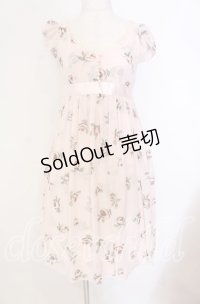 JESUS DIAMANTE / 新お嫁ワンピース 38 バルドー薔薇 ピンク O-25-11-08-003-JE-OP-IG-OS